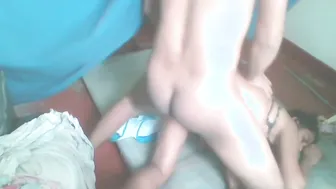 Beach Babe Aunty Catching Him Jerking Off And Joining In Quick