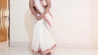 Tamil Teacher In White Saree Gets Fucked By Young Student After Class