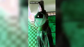 Thick Desi Aunty Stripping Off Her Clothes Teasing For Camera