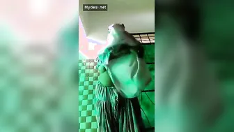 Thick Desi Aunty Stripping Off Her Clothes Teasing For Camera