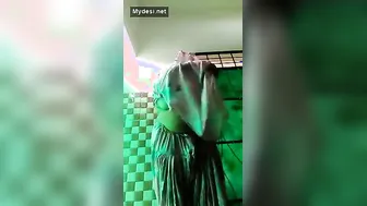 Thick Desi Aunty Stripping Off Her Clothes Teasing For Camera