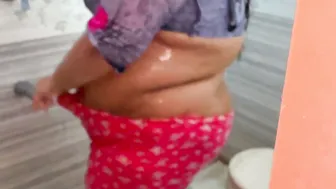 Horny Aunty Pulling Me Into The Bathroom For A Quick Fuck Session