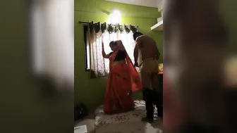 Chubby Married Aunty Sneaking Next Door To Ride Skinny Uncle