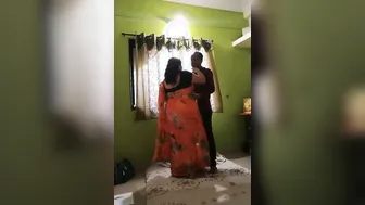 Chubby Married Aunty Sneaking Next Door To Ride Skinny Uncle