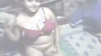 Thick Aunty With Massive Boobs Sucking Me Off In Her Bedroom