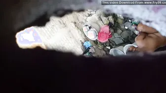 Watching My Next Door Aunty Showering Through Bathroom Window