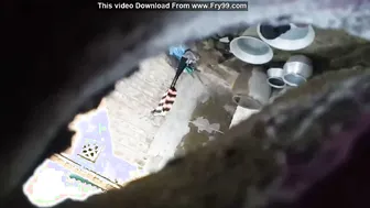 Watching My Next Door Aunty Showering Through Bathroom Window