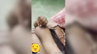 Horny Aunty Showing Off Her Big Tits During Our Video Call Sex