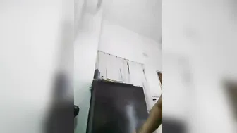 Busty Aunty Stripping Naked Showing Off Her Huge Natural Tits