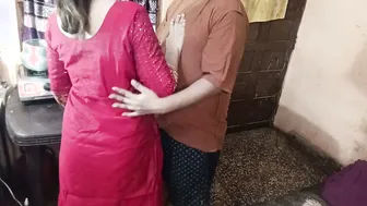 Caught Aunty Cooking Then Bent Her Over Fucking In The Kitchen