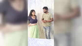 Busty Aunty Showing Off Her Massive Boobs In Tight Blouse