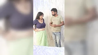 Busty Aunty Showing Off Her Massive Boobs In Tight Blouse