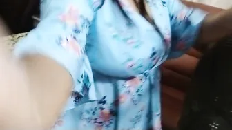 Horny Aunty Dancing Dirty With Servant Boy Groping Her Big Tits