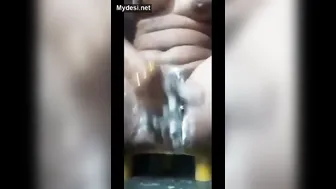 Village Aunty Bathing Nude Caught By Neighbor Filming Everything
