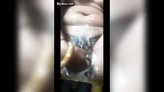 Village Aunty Bathing Nude Caught By Neighbor Filming Everything