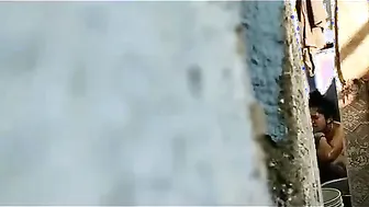Caught Neighbor Aunty Naked In Shower And Joined Her Quick