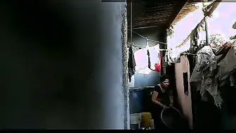 Caught Neighbor Aunty Naked In Shower And Joined Her Quick