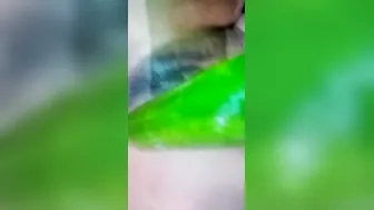 Village Aunty Using Cucumber To Satisfy Her Wet Pussy Alone
