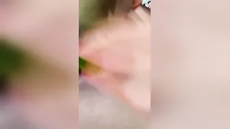 Village Aunty Using Cucumber To Satisfy Her Wet Pussy Alone