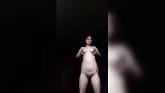 Mature Aunty Stripping Completely Naked Dancing For Her Lovers