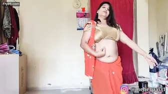 Desi Chubby Aunty Stripping And Dancing Naked In Private Room