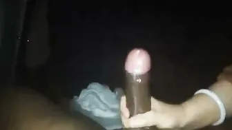 Desi Aunty Giving Slow Handjob Making Him Cum All Over Her Hands