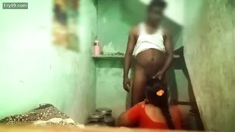 Tamil Aunty Cheating On Uncle With Younger Guy In Bathroom