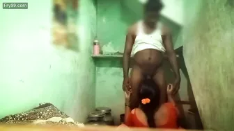 Tamil Aunty Cheating On Uncle With Younger Guy In Bathroom