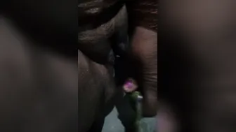 Village Aunty Revealing Her Fat Wet Pussy Lips Up Close Today