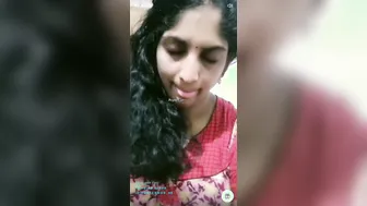 Telugu Aunty Stripping Live On Video Call Showing Her Big Tits