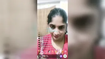 Telugu Aunty Stripping Live On Video Call Showing Her Big Tits