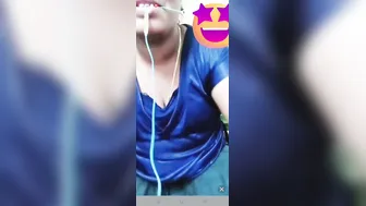 Tamil Aunty Stripping On Video Call Teasing With Big Boobs