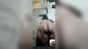 Desi Aunty Spreading Her Thick Ass Showing Both Tight Holes