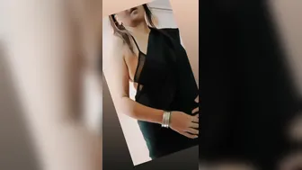 Chubby Nri Aunty Teasing In Black Net Saree Stripping Slowly