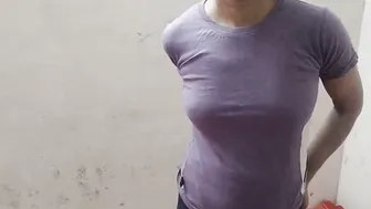 Squeezing Aunty Big Boobs Hard While Pounding Her Rough