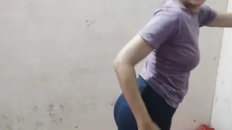 Squeezing Aunty Big Boobs Hard While Pounding Her Rough