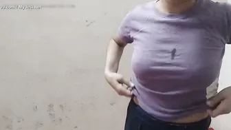 Squeezing Aunty Big Boobs Hard While Pounding Her Rough