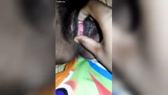 Desi Village Aunty Spreading Her Wet Pussy Wide For Camera