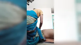 Cheating Wife Blowing Her Younger Brother In Law Behind Door