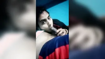 Young Wife Giving Sloppy Wet Blowjob Swallowing Every Drop