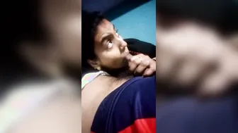 Young Wife Giving Sloppy Wet Blowjob Swallowing Every Drop
