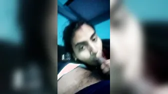 Young Wife Giving Sloppy Wet Blowjob Swallowing Every Drop