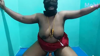 Tamil Aunty Riding Her Dildo Toy Making Herself Cum So Hard