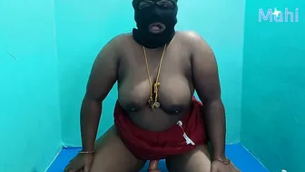 Tamil Aunty Riding Her Dildo Toy Making Herself Cum So Hard