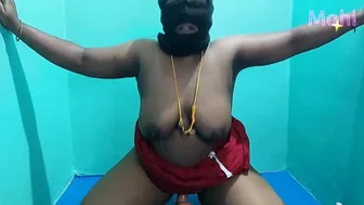 Tamil Aunty Riding Her Dildo Toy Making Herself Cum So Hard