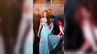 Sexy Aunty Flaunting Her Massive Cleavage In Tight Dress Tease