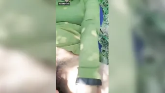 Indian Aunty Getting Fucked Outside In The Open Risky Spot
