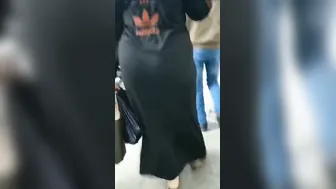 Curvy Aunty Twerking Her Thick Ass Wearing Traditional Dress