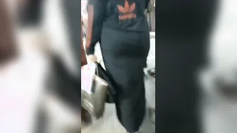 Curvy Aunty Twerking Her Thick Ass Wearing Traditional Dress