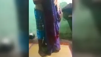 Tamil Village Aunty Morning Romance With Secret Lover At Home